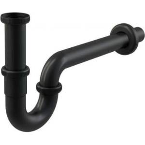 Alca - Сифон за умивалник U DN32, черен/мат A4320BLACK (A4320BLACK)