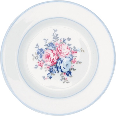 GreenGate Porcelánový dezertní talířek Laura Petit White malý