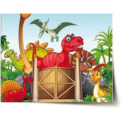 Sablio Plagát Dinosauri 4 - 90x60 cm