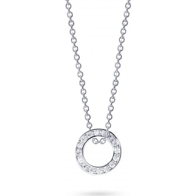Cutie Jewellery Kruhový prívesok z bieleho zlata Z3061 40 10 X 2