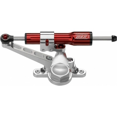 BITUBO Steering damper kit BITUBO for racing mounting with red shock absorber