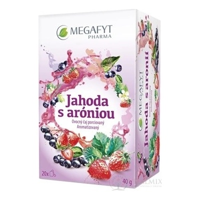 Megafyt Jahoda s aronií porcovaný čaj 20 x 2 g