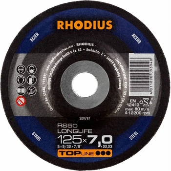 Rhodius Brusný kotouč 115 x 7,0 x 22,23 mm 210053