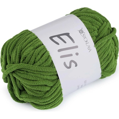 Stoklasa Pletací žinylková příze Elis 100 g Balení: 1 ks, Varianta: 11 (26) zelená trávová 11 (26) zelená trávová