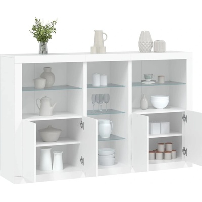 vidaXL 11461.3209170 příborník s LED osvětlením 162 x 37 x 100 cm