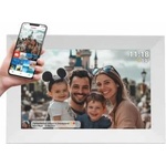 Denver Electronics Цифрова фоторамка Denver PFF-1024, 10.1 инча, IPS сензорен екран (1280x800), 16GB, Wi-Fi, PFF-1024, Бяла Цифрови фоторамки