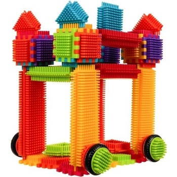 Kruzzel 20376 Barevná konstrukční stavebnice Hedgehog Blocks 192 ks