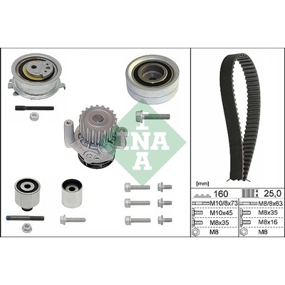 Schaeffler INA Vodni pumpa + sada ozubeneho remene 530 0550 32 – Zboží Mobilmania