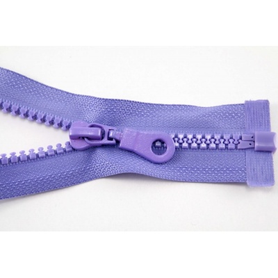 Deliteľný kostený zips - dĺžka (30 - 95 cm) - rôzne farby 80 cm Fialová