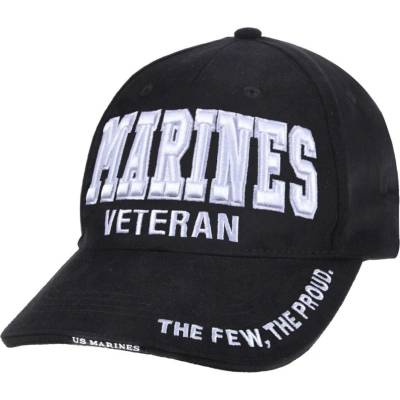 ROTHCO DELUXE 3D MARINES VETERAN baseball ČERNÁ 3956