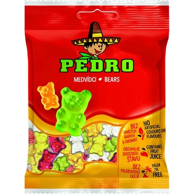 Pedro Želé bonbóny s ovocnou příchutí ve tvaru medvídků 80 g