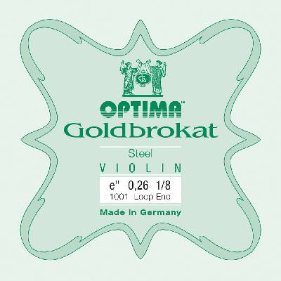 Optima Goldbrokat housle E 0,26 S medium