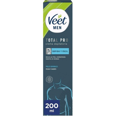 Veet Men Total Pro Sensitive krém na odstranění chloupků pro muže 2 x 200 ml
