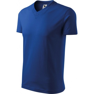 Malfini V neck Tričko unisex královská modrá