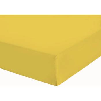 Image 1 of Жълт чаршаф с ластик трико