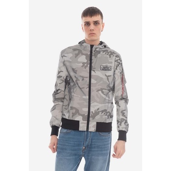 Alpha Industries Яке Alpha Industries MA-1 LW Hooded Refl. Camo 126138RC 125 в сиво преходен модел (126138RC.125)