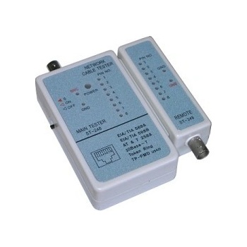 GEMBIRD NCT-1 tester káblov RJ-45 a RG58