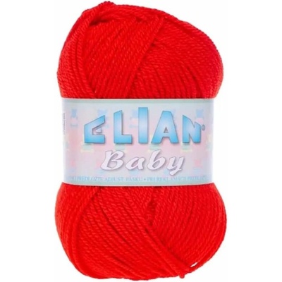 Pletací příze Elian Baby 207 - červená