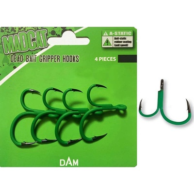Madcat A-Static Deadbait Gripper Hooks vel.8 4 ks