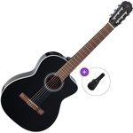 Takamine GC2CE Basic SET 4/4 Black Класическа китара с предусилвател