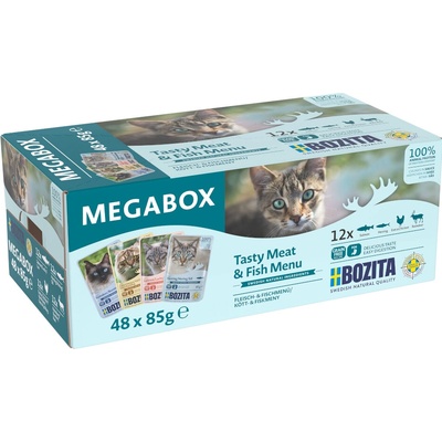 Bozita kúsky v omáčke v kapsičke 48 x 85 g mix 4 druhov