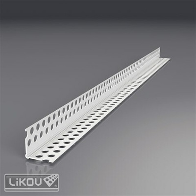 LIKOV Lišta PVC rohová s prolisem a flexibilními rameny G-LPF PVC 23/23mm, délka 2,5m