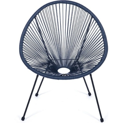 Bonami Син градински стол от изкуствен ратан Avocado - Bonami Selection (100005)