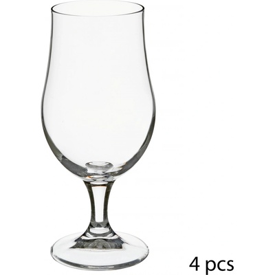 Secret de Gourmet Sklenice na pivo skleněné transparentní 4 x 370 ml