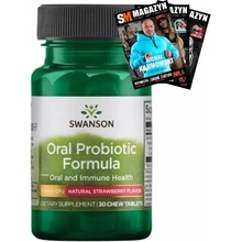 Swanson Oral Probiotic Jahoda 30 tablet