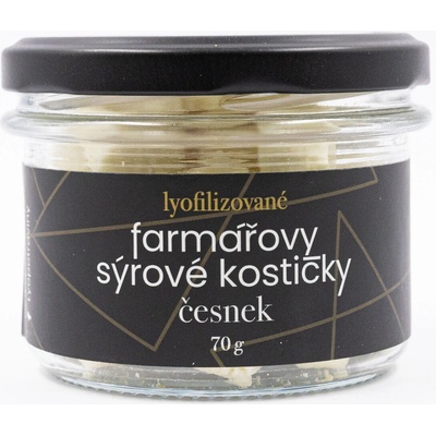 Lyopotraviny Farmářovy sýrové kostičky česnek Dárkové balení 70 g