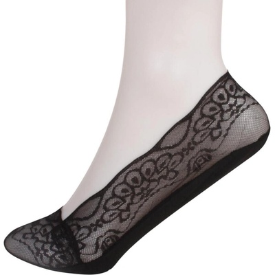 Дамски дантелени терлици в черно