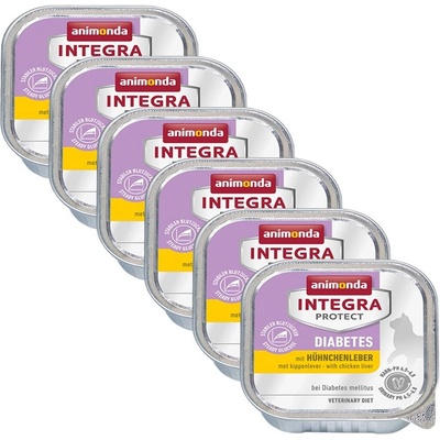 Animonda Integra Protect Cat Diabetes - пилешки дробчета 6 x 100 г