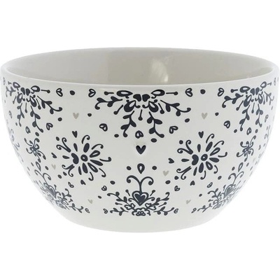Bastion Collections Miska Baroque Flower in black,13 x 7 cm RJ-BO-031-BL