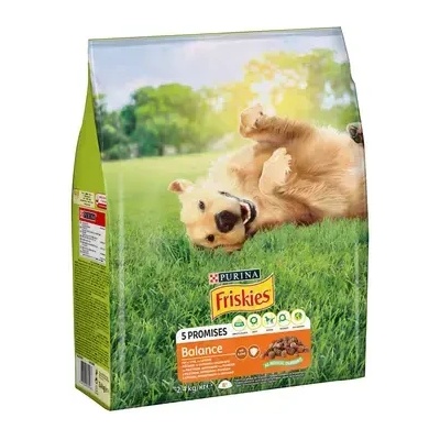 Purina Friskies Balance с пиле и зеленчуци - суха храна за зрели кучета 10кг