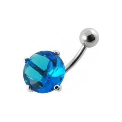 Šperky4U stříbrný piercing do pupíku zirkon BP01001-Q