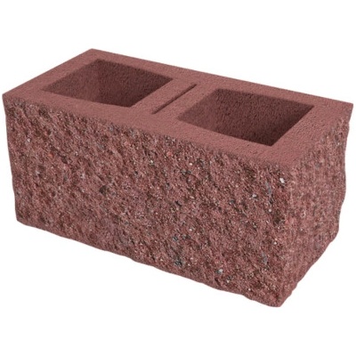 DITON Okrasná tvárnice čtyřstranná E 400x200x190 mm červená