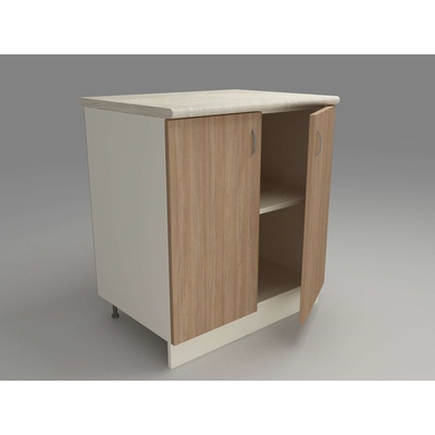 DST Кухненски модул MK-46 dst, 900/600/600-480, бежово и дъб амбер