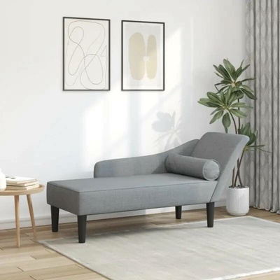 vidaXL s poduškami světle šedá textil 11461.4007596