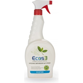 ECOS3 Hygienický čistič koupelen a WC spray 750 ml