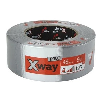 Schuller X-Way Pro Profi Textilní páska 48 mm x 50 m stříbrná