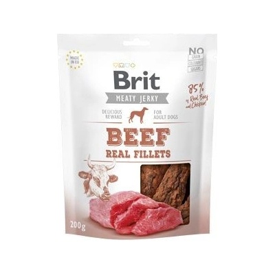 Brit Jerky Beef Fillets 200g