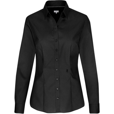 SST Blouse Slim LSL dámska košeľa s dl. rukávom čierna