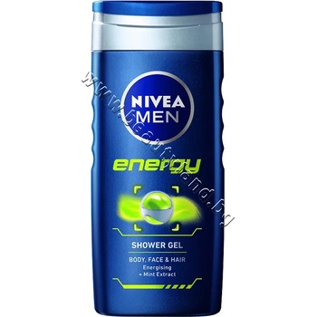 Nivea Душ гел Nivea Men Energy Shower Gel, 250 ml, p/n NI-80803 - Енергизиращ душ гел за мъже за лице, коса и тяло с ментол (NI-80803)