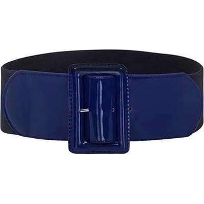 Lifestyle dámský strečový široký lesklý pásek Casila Navy Blue F3214761s8
