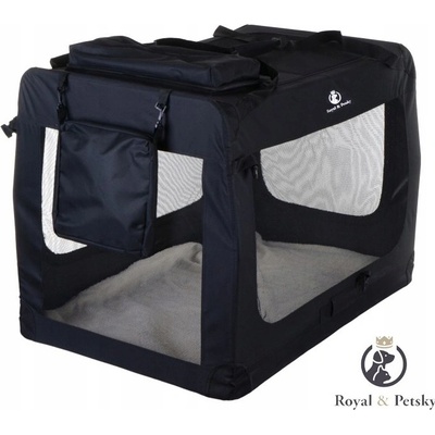 Royal&Petsky Přepravka pro psa černá XL 81 x 56 x 58 cm