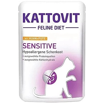 KATTOVIT Sensitive Пиле + Пуйка 85g пакетче