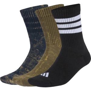 adidas Мъжки спортни чорапи adidas 3-Stripes Concept Crew WSH 3-Pack Sports socks - Aurora Ink / Olive Strata / Black / White - размер 28-30 (EU) (207-1479-0111)