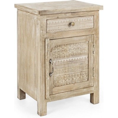 Bizzotto МАЙРА НОЩНО ШКАФЧЕ 1 ВРАТКА - 1 ЧЕКМЕДЖЕ (0746210)