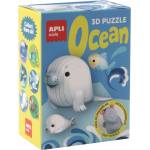 APLI Комплект 3D пъзели Apli Kids - Ocean, тюлен, тюленче и рибка (19951) - ozone