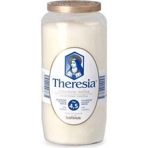 Theresia Композитна свещ Theresia 320 г ~4, 5 дни бяла
